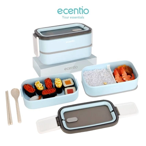 Ecentio Surabaya - Double Decker Portable Lunch Box DLBE-0401
