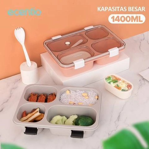 Ecentio 4-Compartment Lunch Box 4LBE-7301