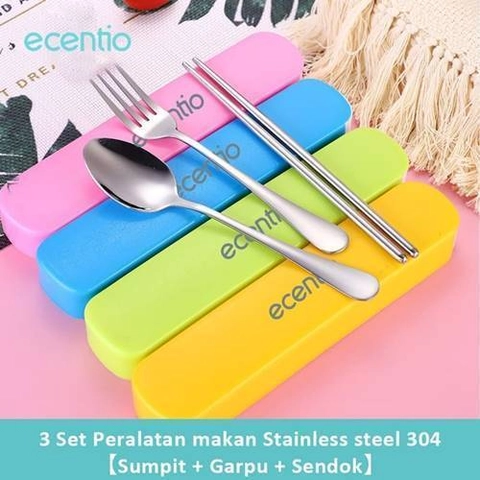 Ecentio Stainless steel tableware 3PCS ST3E-0522