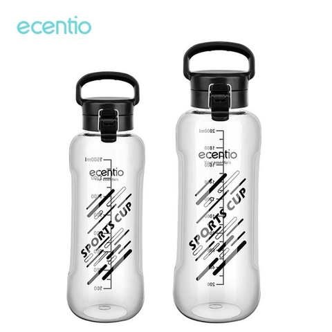 Ecentio - Large Capacity Plastic Bottle LPBE-2501 2000 ml Transparant