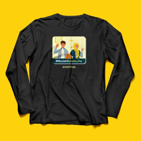 Evermos Shop - T  Shirt Evermos Lengan Panjang