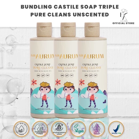 Flos Aurum - Bundling Castile Soap Unscented Isi 12 Pcs