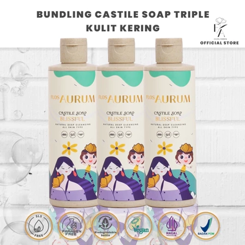 Flos Aurum - Bundling Castile Soap Blissful Isi 12 Pcs