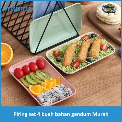 Freemir Cikarang - Wheat straw plate 4PCS WSPF-7701 21cm