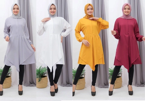 Giat Makmur  - Tunik Dress Polos Shakila 2
