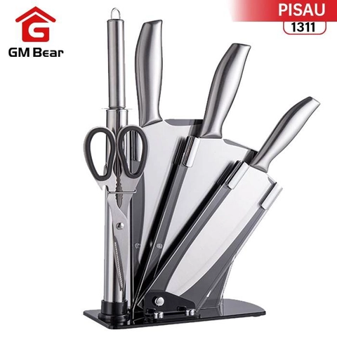 GM Bear Pisau Dapur Set isi 5psc Stainless Steel 1311