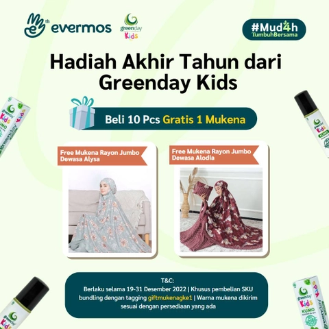 Greenday Kids Essential Oil 10 pcs MIX BY REQUEST (Free Mukena Jumbo)