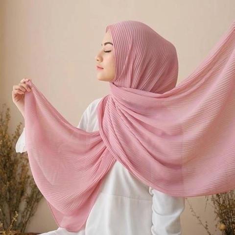 Halika - Pashmina Full Plisket Lidi Premium