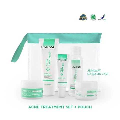 Hanasui acne treatment + pouch
