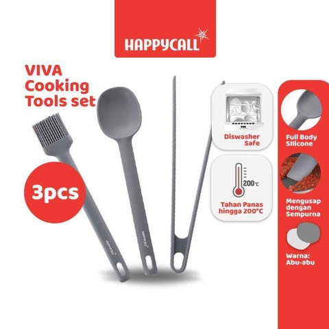 HC VIVA SILICONE COOKING TOOLS SET 3 PCS 4900-0114