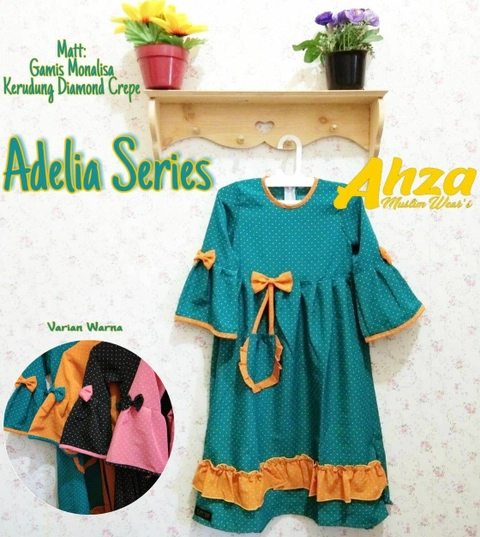 Heppinn - Gamis Kids Adelia Polka Kecil