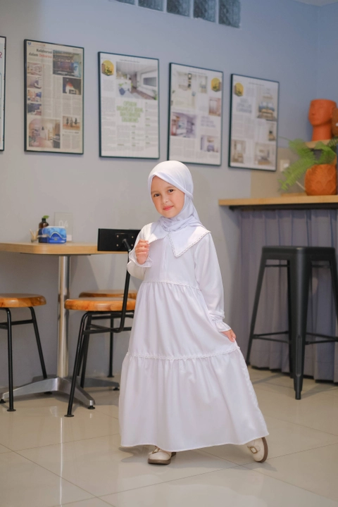 Heppinn - Gamis White Series Shafa Kids