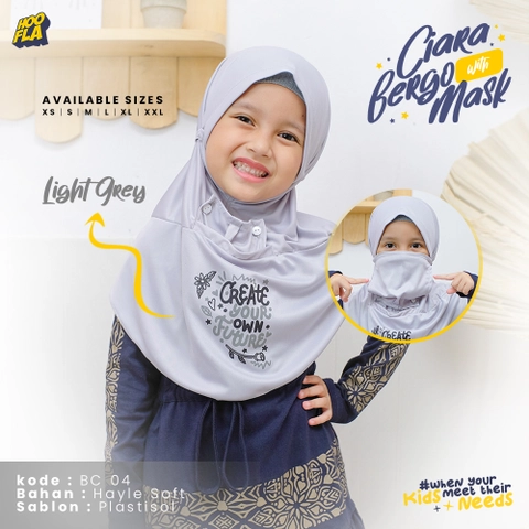 Hoofla - Ciara Bergo hijab / kerudung [BC04]