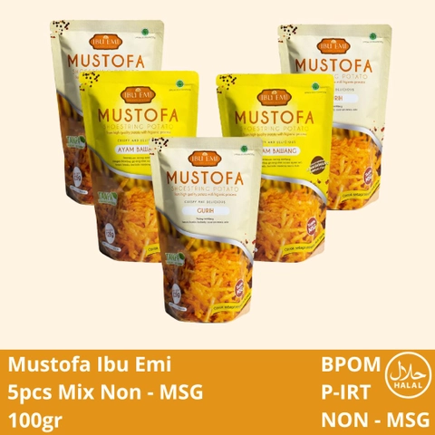 Ibu Emi - Ibu Emi - Mustopa Ibu Emi Makanan Ringan Kentang Kering Mix 5pcs Non MSG