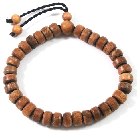 Indahcraft - Gelang Tasbih Kayu Stigi Model Silinder