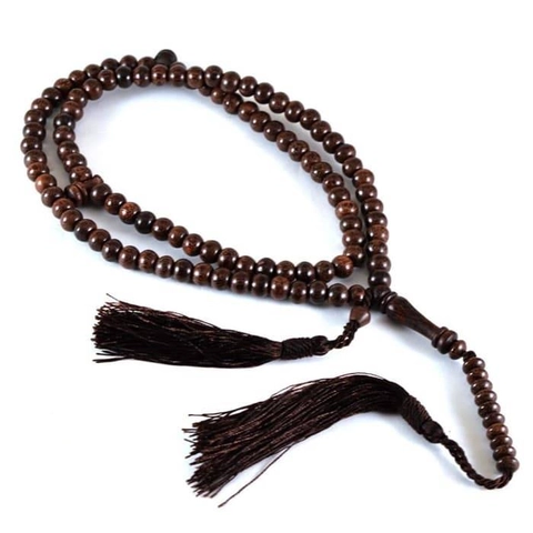 Indahcraft - Tasbih Galih Kayu Asem Asli 8mm 99 Butir