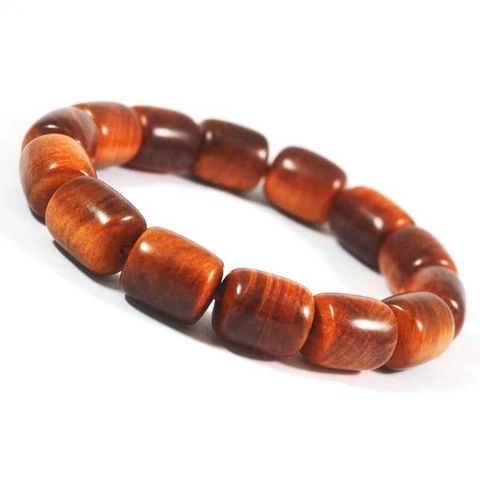 Indahcraft - Gelang Kayu Agatis Model Barel 16mm