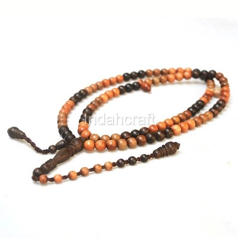 Indahcraft - Tasbih Kombinasi 3 Kayu Stigi Dewandaru Kalimosodo Asli Natural 8 mm