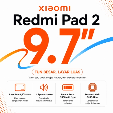 [jikaaku] Xiaomi Redmi Pad 2 9.7 4/64GB Garansi Resmi