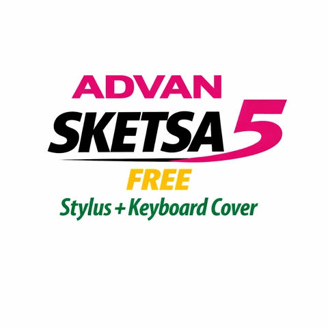 [jikalaku] ADVAN Sketsa5 Free Keyboard Cover & Stylus Pen Garansi Resmi