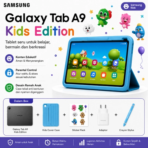 [jikalaku] Samsung Galaxy Tab A9 LTE + Kids Package
