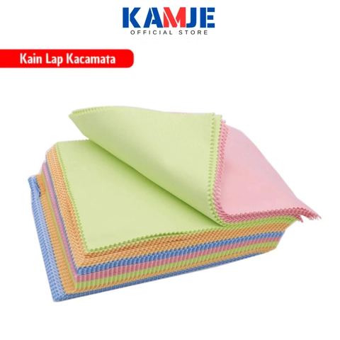KAMJE Kain Lap Pembersih Kacamata Anti Embun Microfiber Tebal Halus Lembut KMJ090