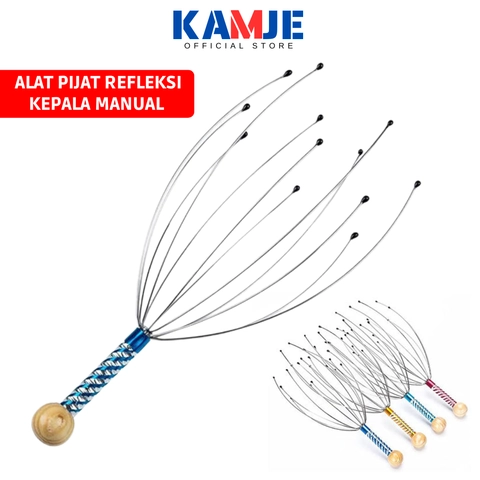 KAMJE Alat Pijat Refleksi Kepala Anti Sakit Pusing KMJ039