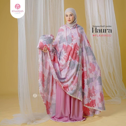 Khadijah Label BDO - Mukena Jumbo Haura 2 In 1