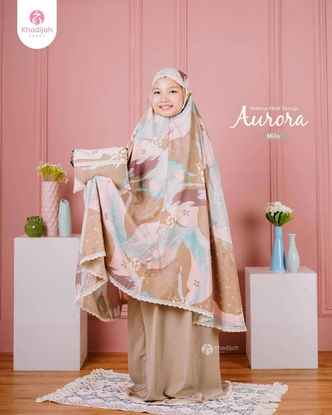 Khadijah Label BDO - Mukena Rayon Aurora Anak Remaja