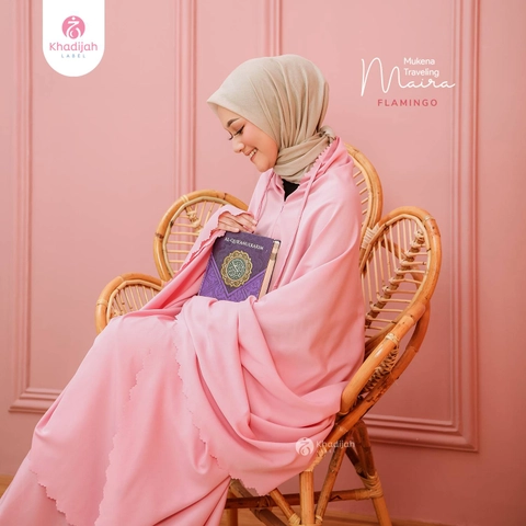 Khadijah Label Jatim - Mukena Travel Maira Flamingo