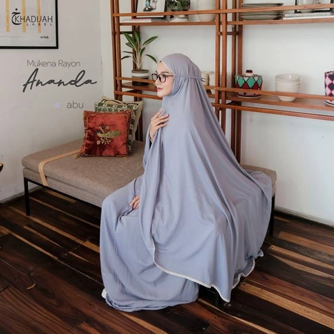 Khadijah Label Jatim - Mukena Rayon Ananda Super Jumbo