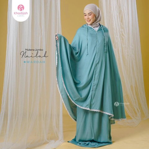 Khadijah Label JKT - Mukena Jumbo Polos Nailah 2 in 1