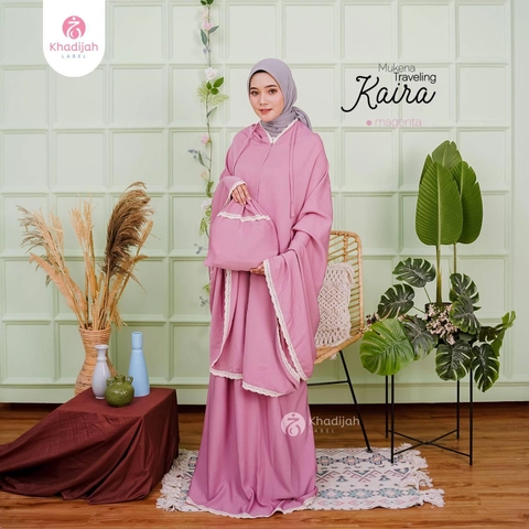 Khadijah Label JKT - Mukena Travel Kaira 2 In 1