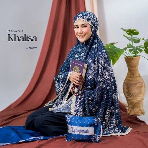 Khadijah Label Makassar - Mukena Rayon Khalisa 2 in 1 Dewasa