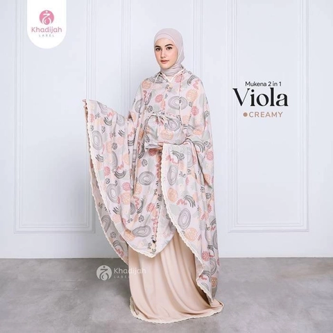 Khadijah Label PLM - Mukena Jumbo Viola 2 in 1
