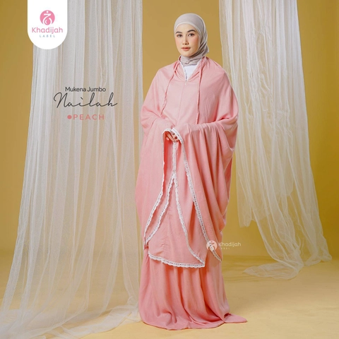 Khadijah Label SUB - Mukena Jumbo Polos Nailah 2 In 1