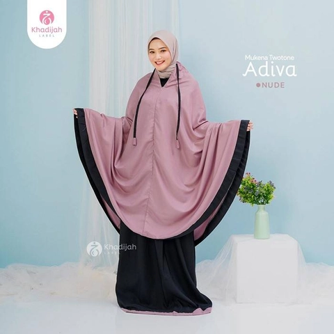 Khadijah Label SUB - Mukena Twotone Adiva 2 in 1