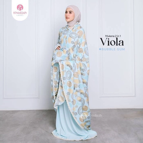 Khadijah Label - Mukena Jumbo Mukena Viola Mukena 2 in 1