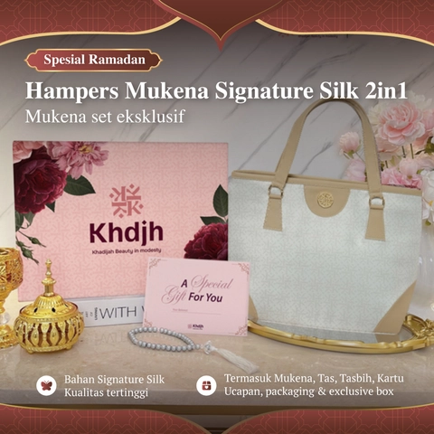 KhadijahLabel - Hampers Mukena Dewasa Jumbo Hampers Set Premium Signature Silk Hampers Special Gift Lebaran