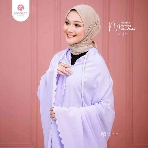 EVM Stockist - KhadijahLabel - Mukena Travel Maira Lilac