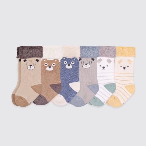 Kiddiposh - 2 Pcs Kaos Kaki Anak Bear Socks by Longren