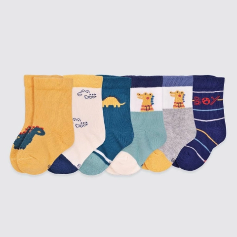 Kiddiposh - 2 Pcs Kaos Kaki Anak Dinosaurus Socks by Longren