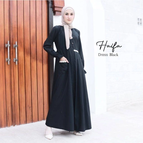 Kalisha Official - Gamis Haifa Katun Toyobo Premium