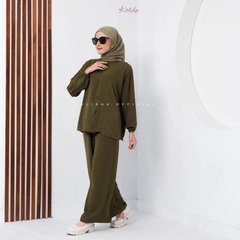 Kalisha Official - Hanna Oneset Setelan Wanita Polos