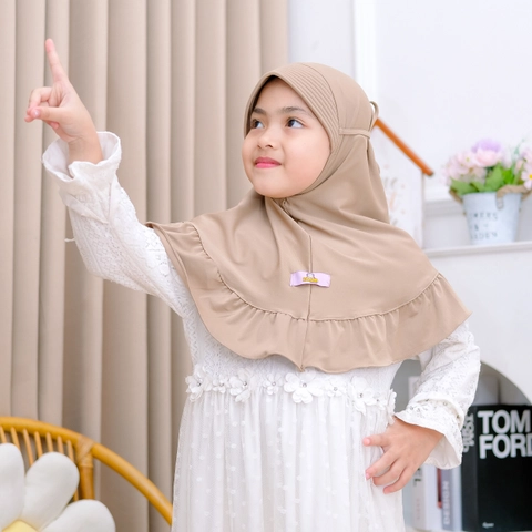 Kalisha official - Marsya Instan Pet Kerudung Tali Ruffle