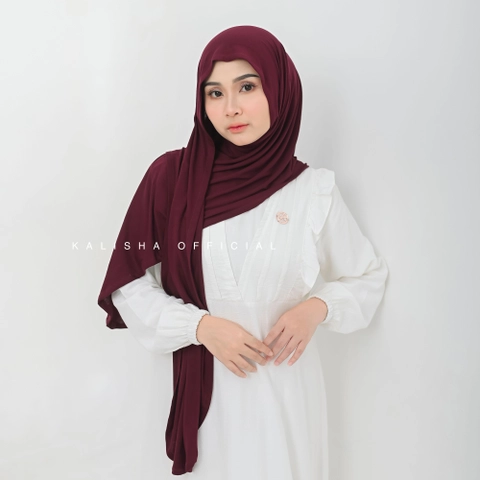 Kalisha official - KALISHA X MIMA Pashmina Anna Oval Kaos Rayon