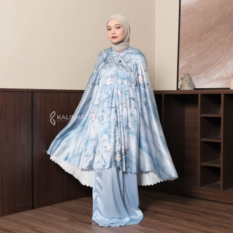 Kalisha official - Atara Prayer Set (Mukena Lasercut Motif 2 in 1 Bahan Armany Silk Printing)