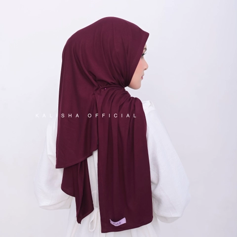 Kalisha official - Pashmina Kaos Oval Naura Rayon