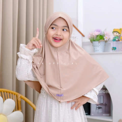 Kalisha official - Hijab Anak Tasya Bergo Serut Anak