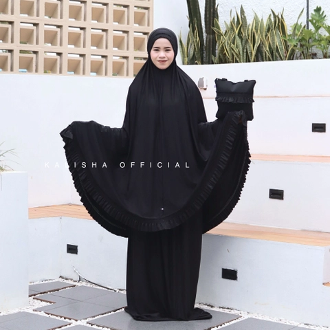 Kalisha official - Mukena Jersey Dewasa Arafah Menutup Dagu